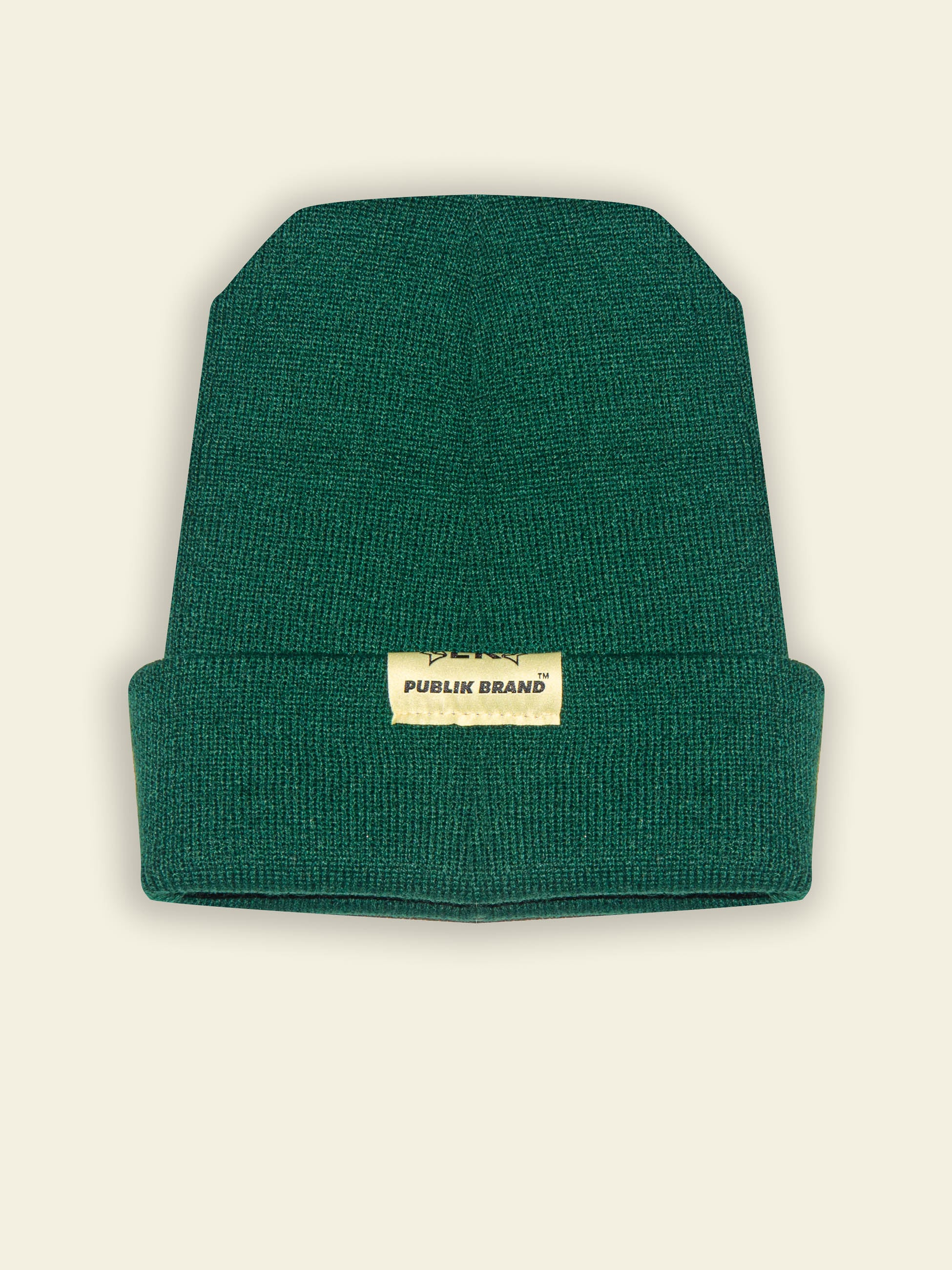 Long Cuffed Knit Beanie