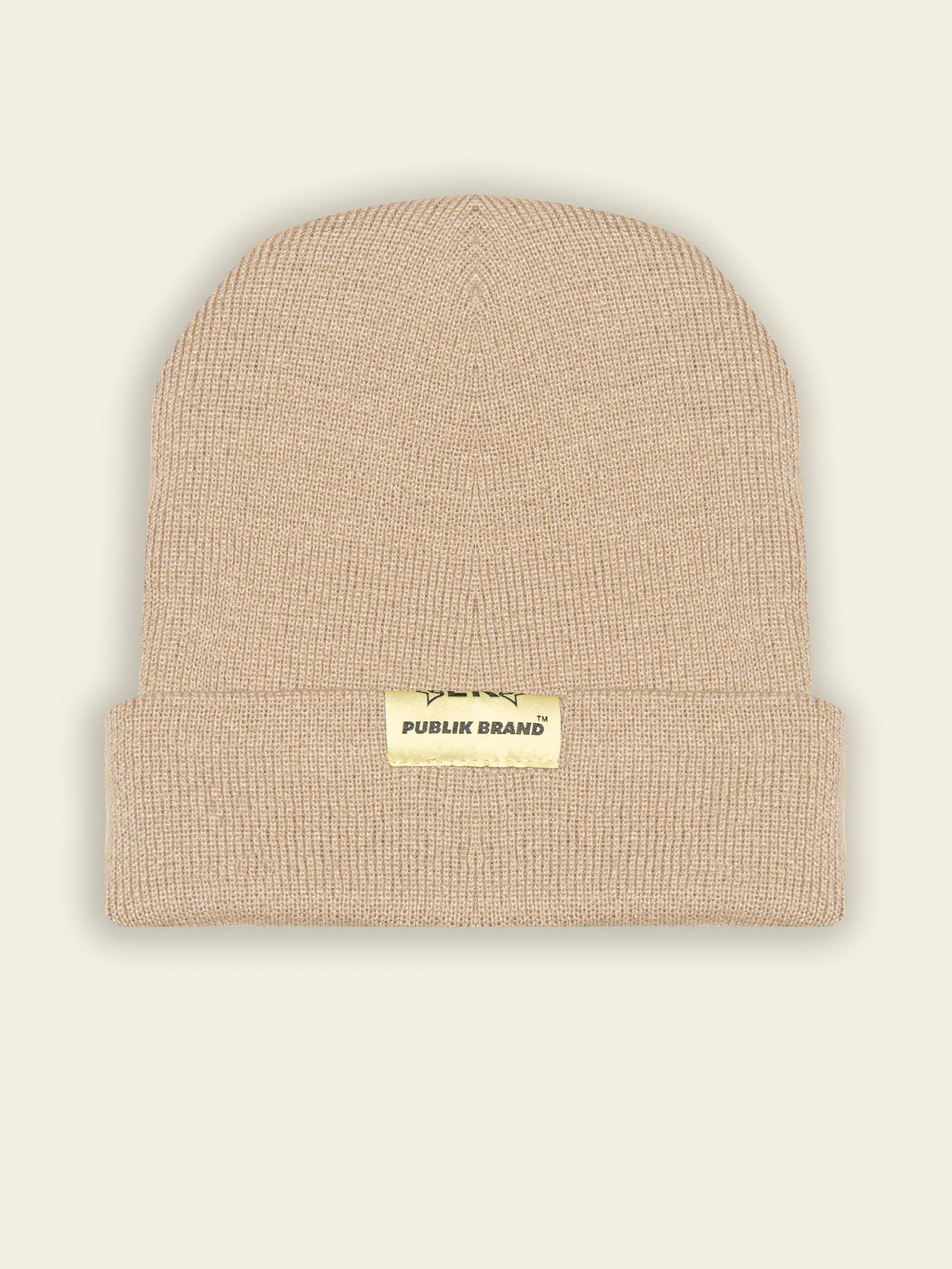 Long Cuffed Knit Beanie