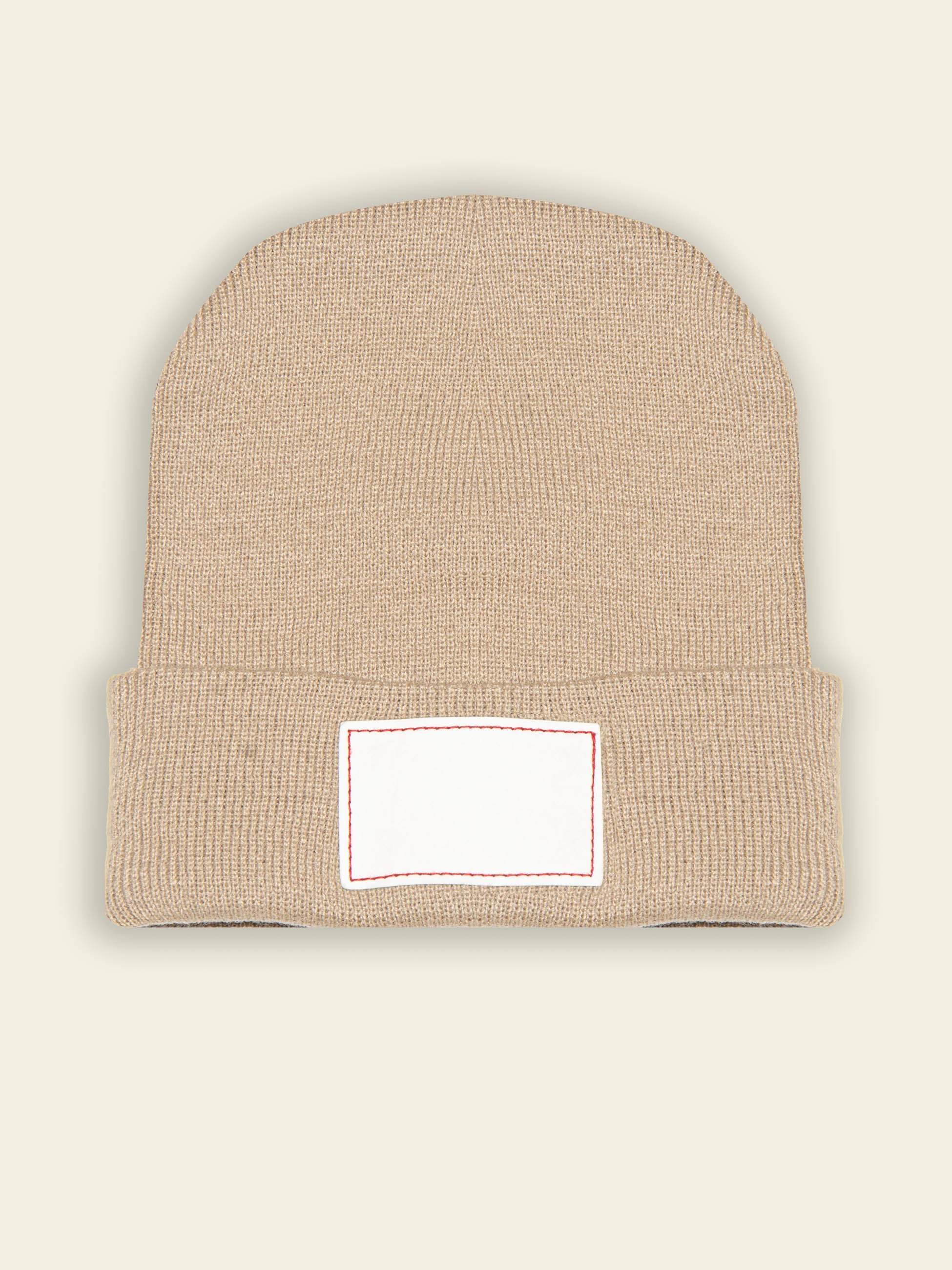 Long Cuffed Knit Beanie