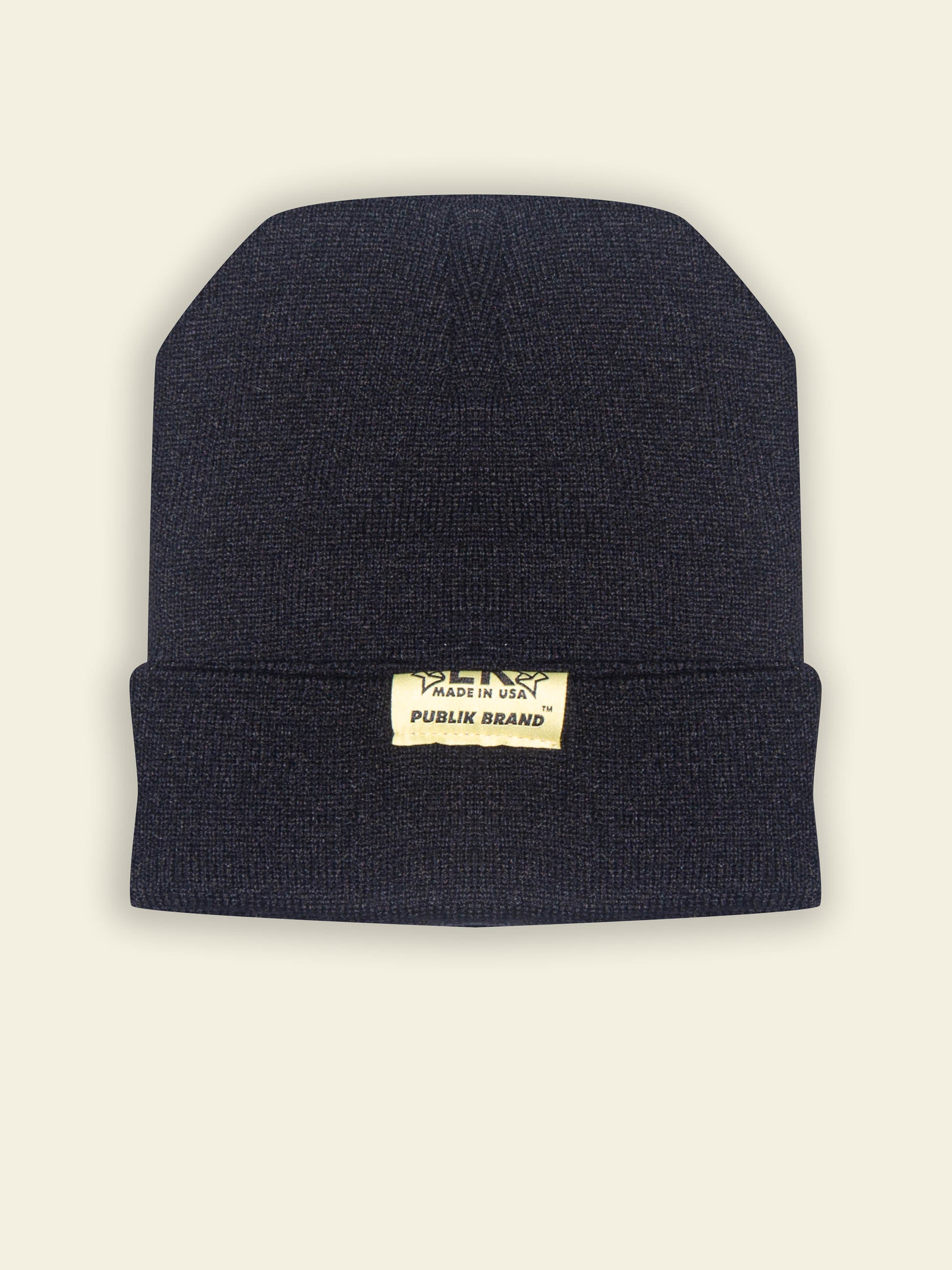 Long Cuffed Knit Beanie