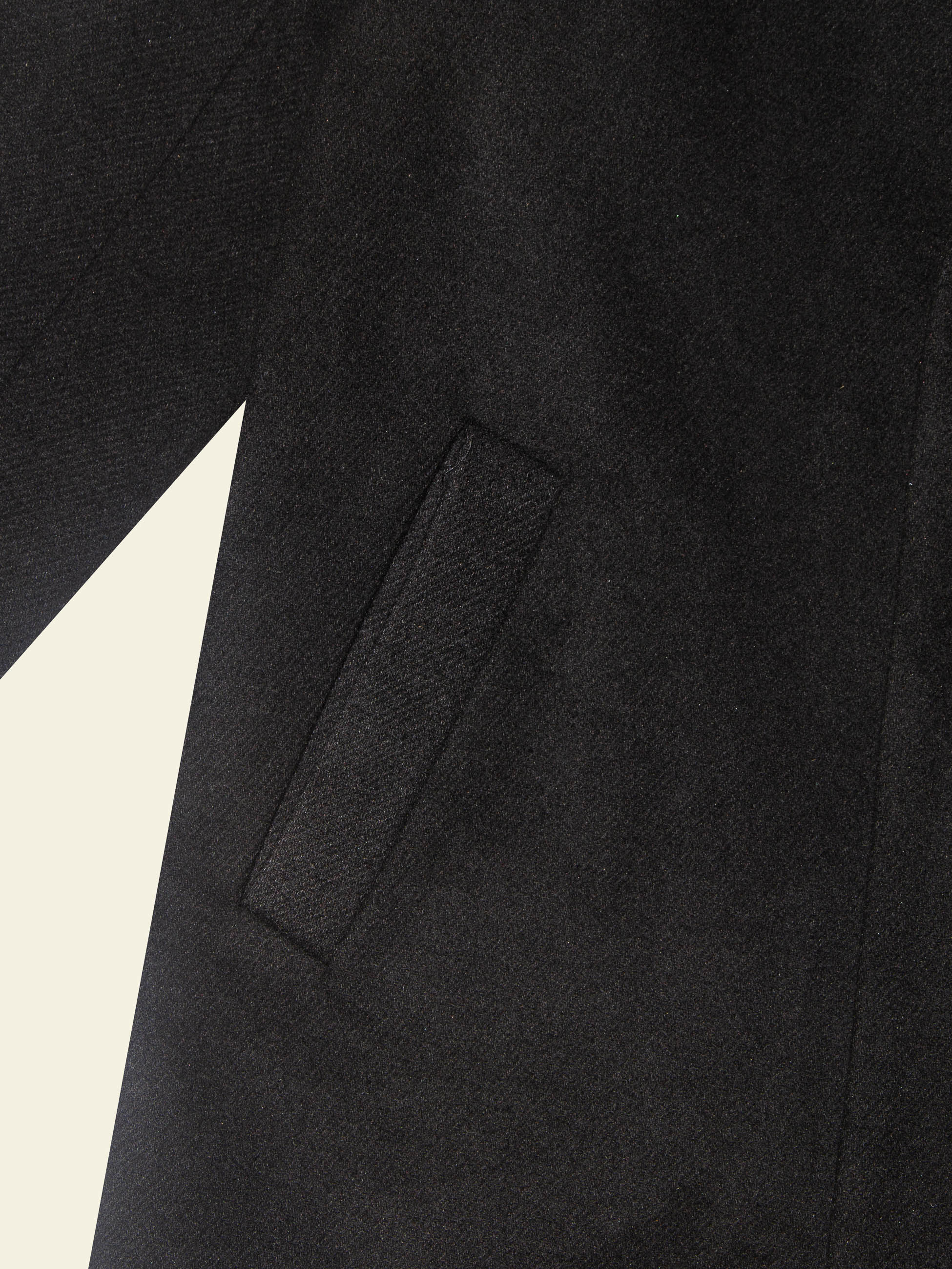 Wool Blend Single-Breasted Coat