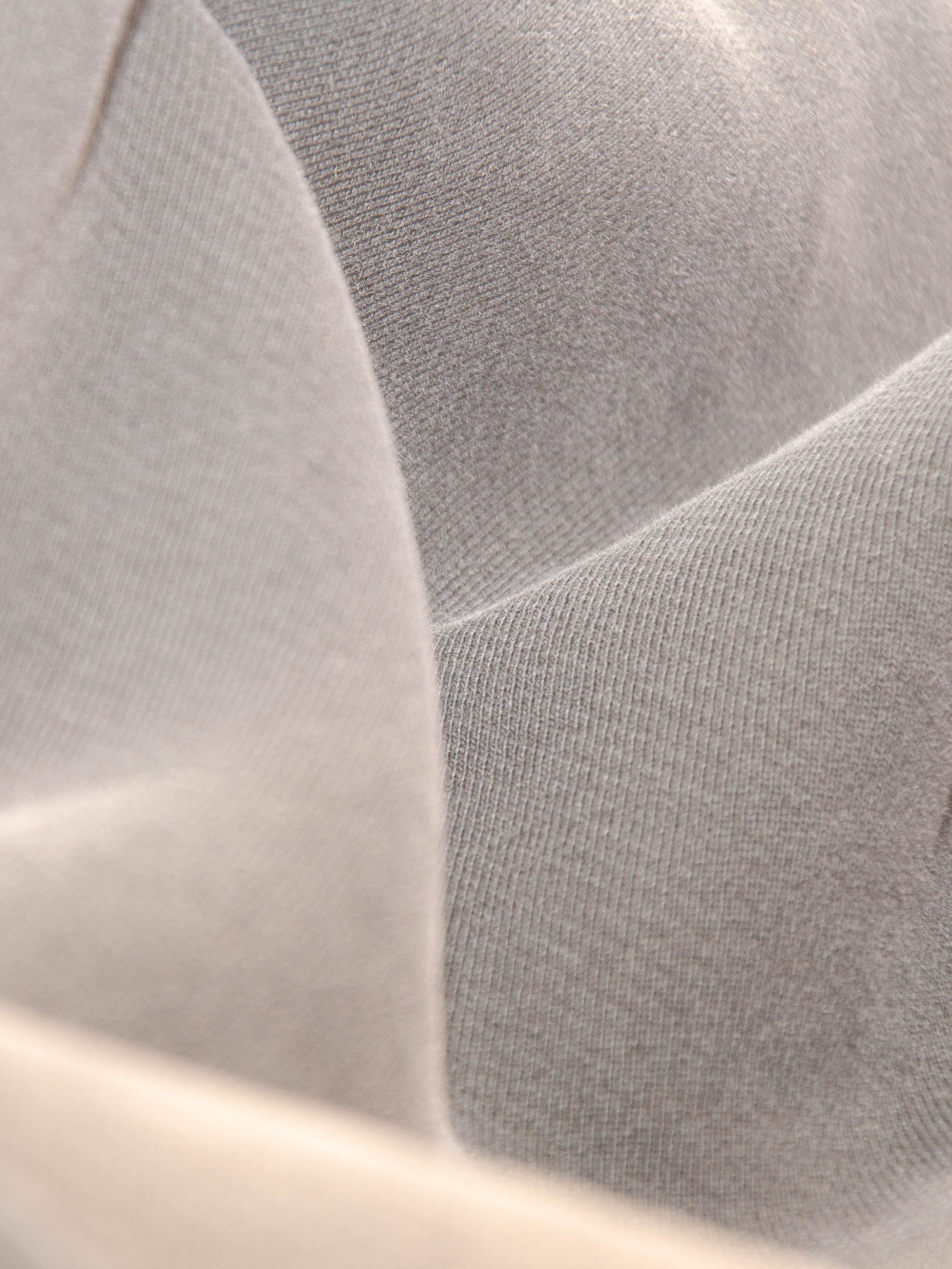 Publik Brand Single Layered Hoodie Ash Gray Heavyweight Fleece, all made in USA, fabric detail, texture, softness
