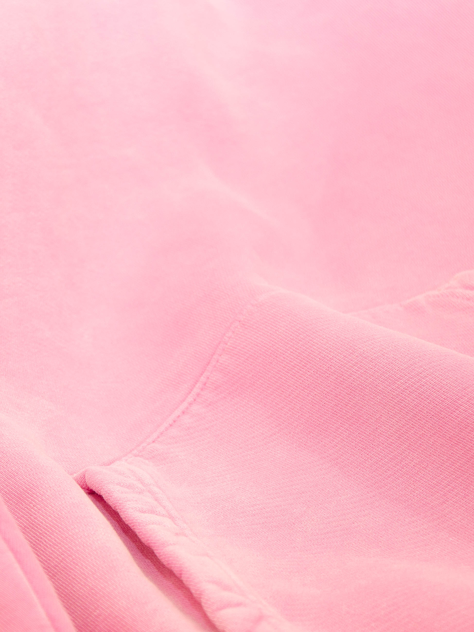 Publik Brand Single Layered Hoodie Hollywood Cerise Pink Heavyweight Fleece, all made in USA, fabric detail, texture, softness