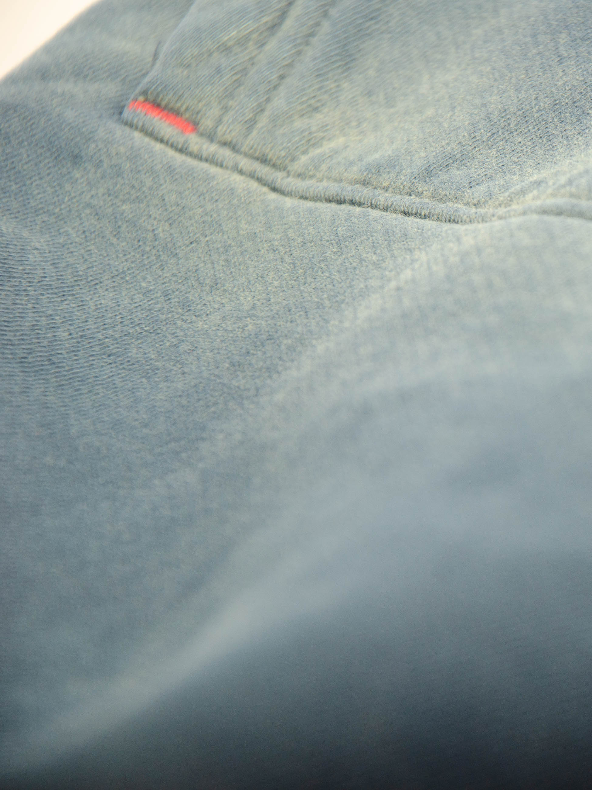 Publik Brand Single Layered Hoodie Indigo Heavyweight Fleece, all made in USA, bar tack detail