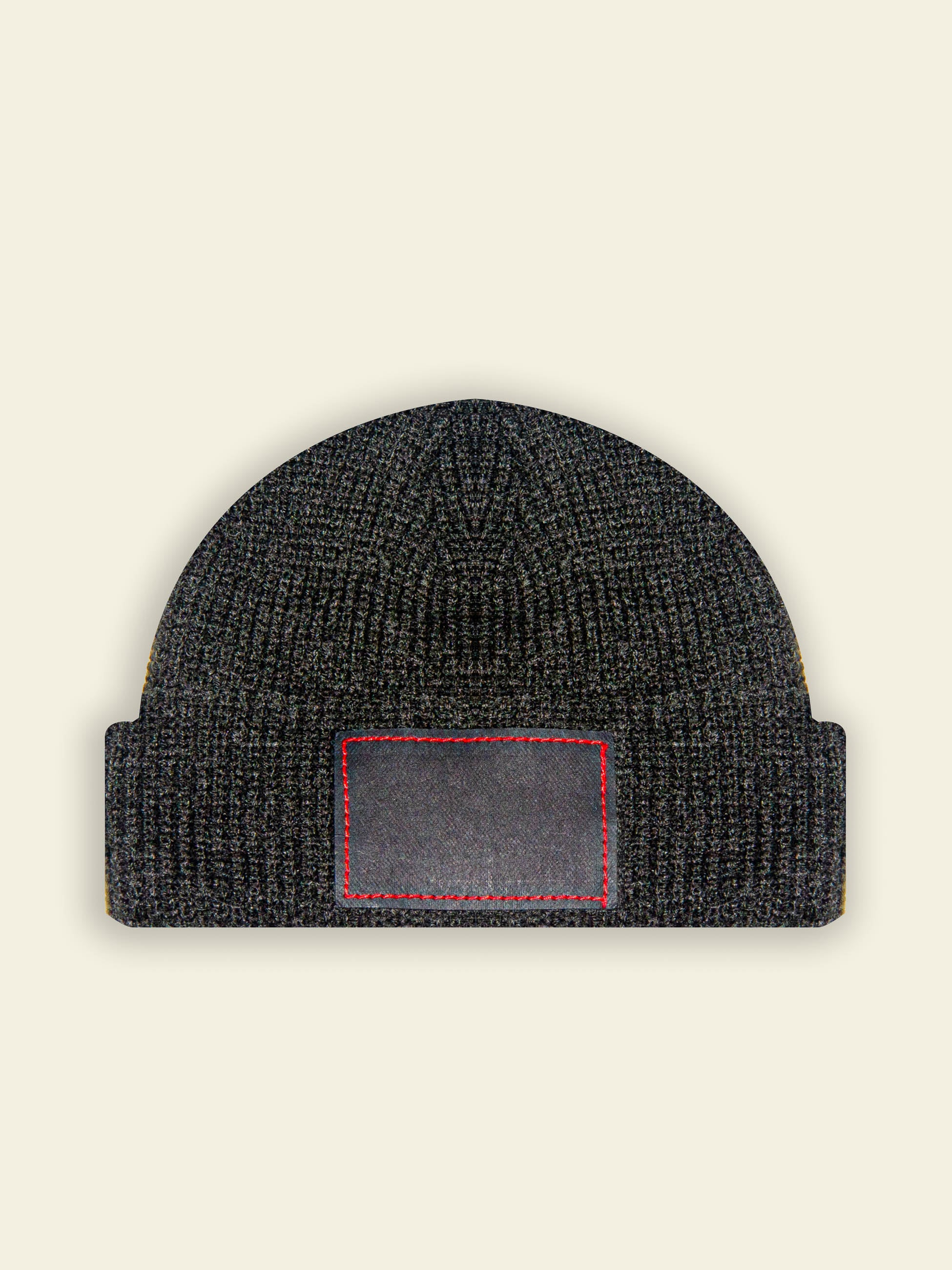 Publik Brand Fisherman Beanie Anchor Gray, all made in USA, Front