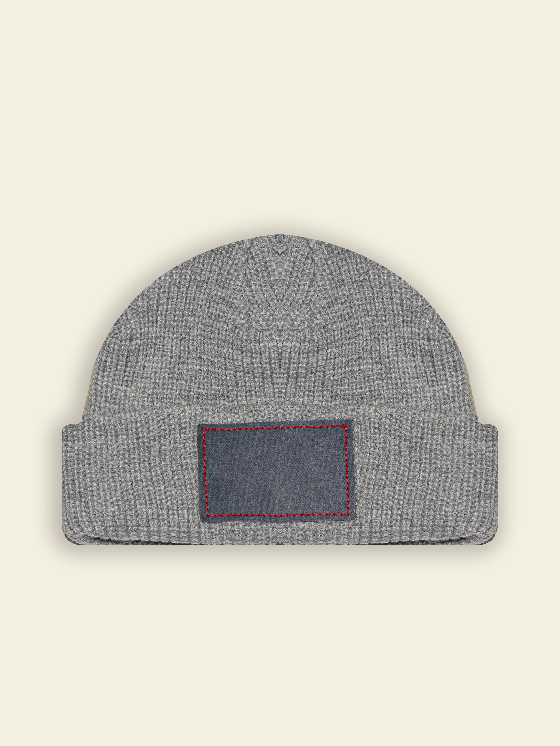 Publik Brand Fisherman Beanie Ash Blue, all made in USA, Front