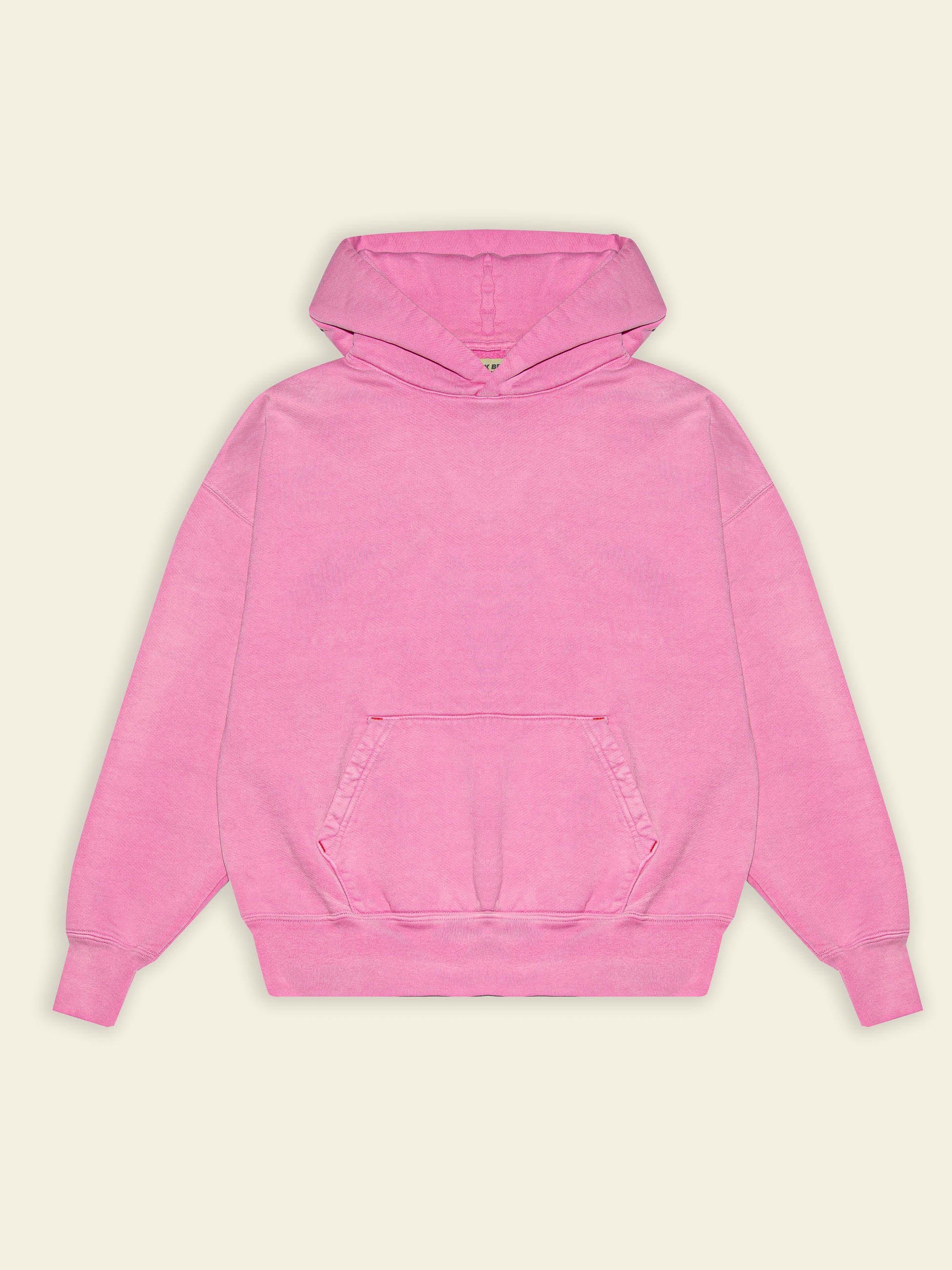 Publik Brand Single Layered Hoodie Hollywood Cerise Pink Heavyweight Fleece, all made in USA
