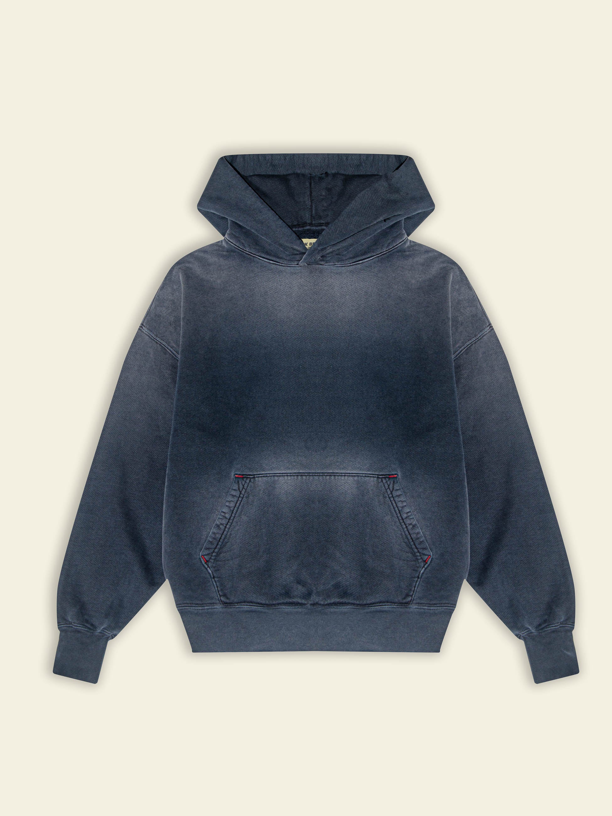 Publik Brand Double Layered Fleece Navy Hoodie Flat Made in USA