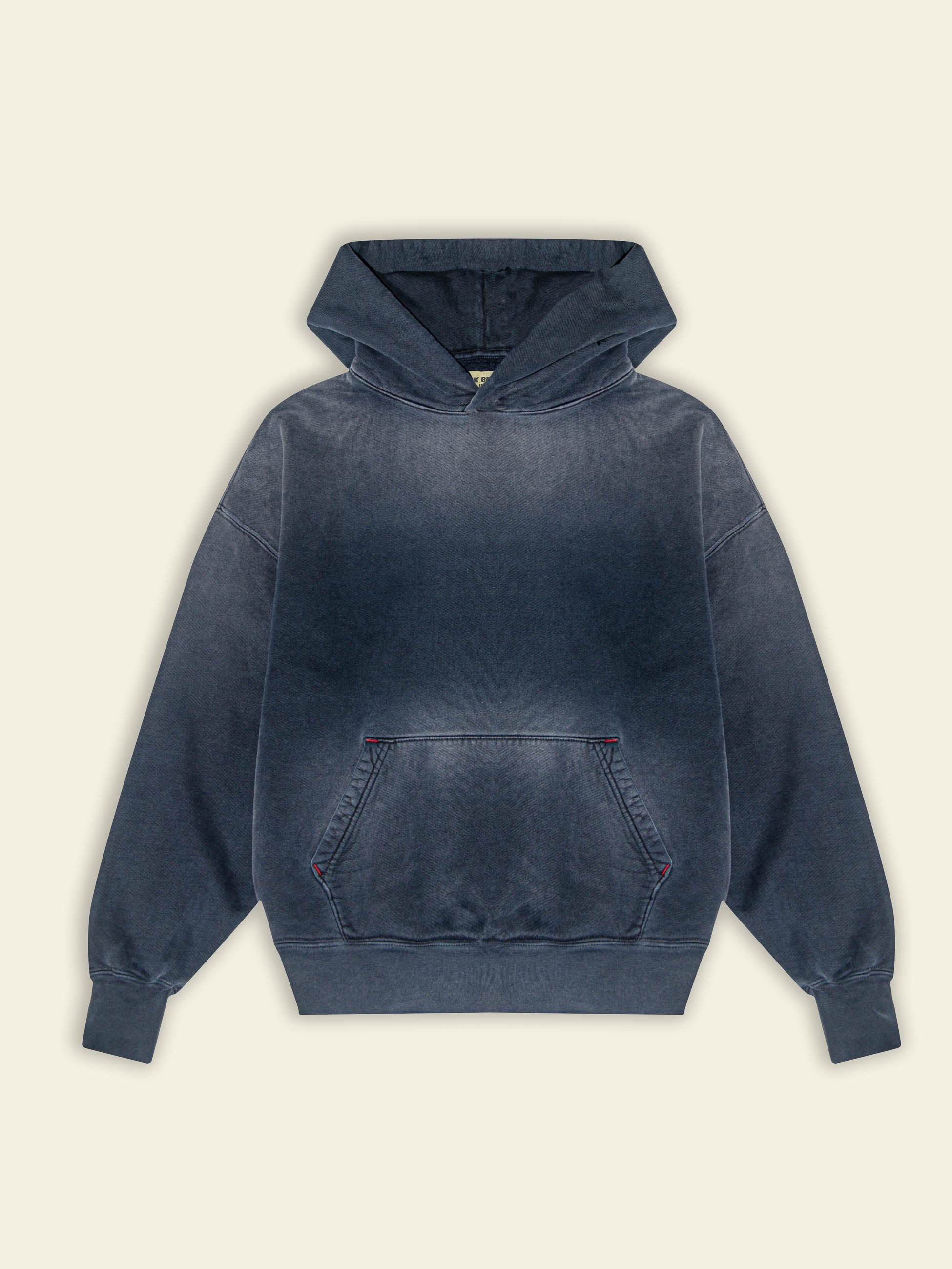 Publik Brand Single Layered Hoodie College Navy Heavyweight Fleece, all made in USA