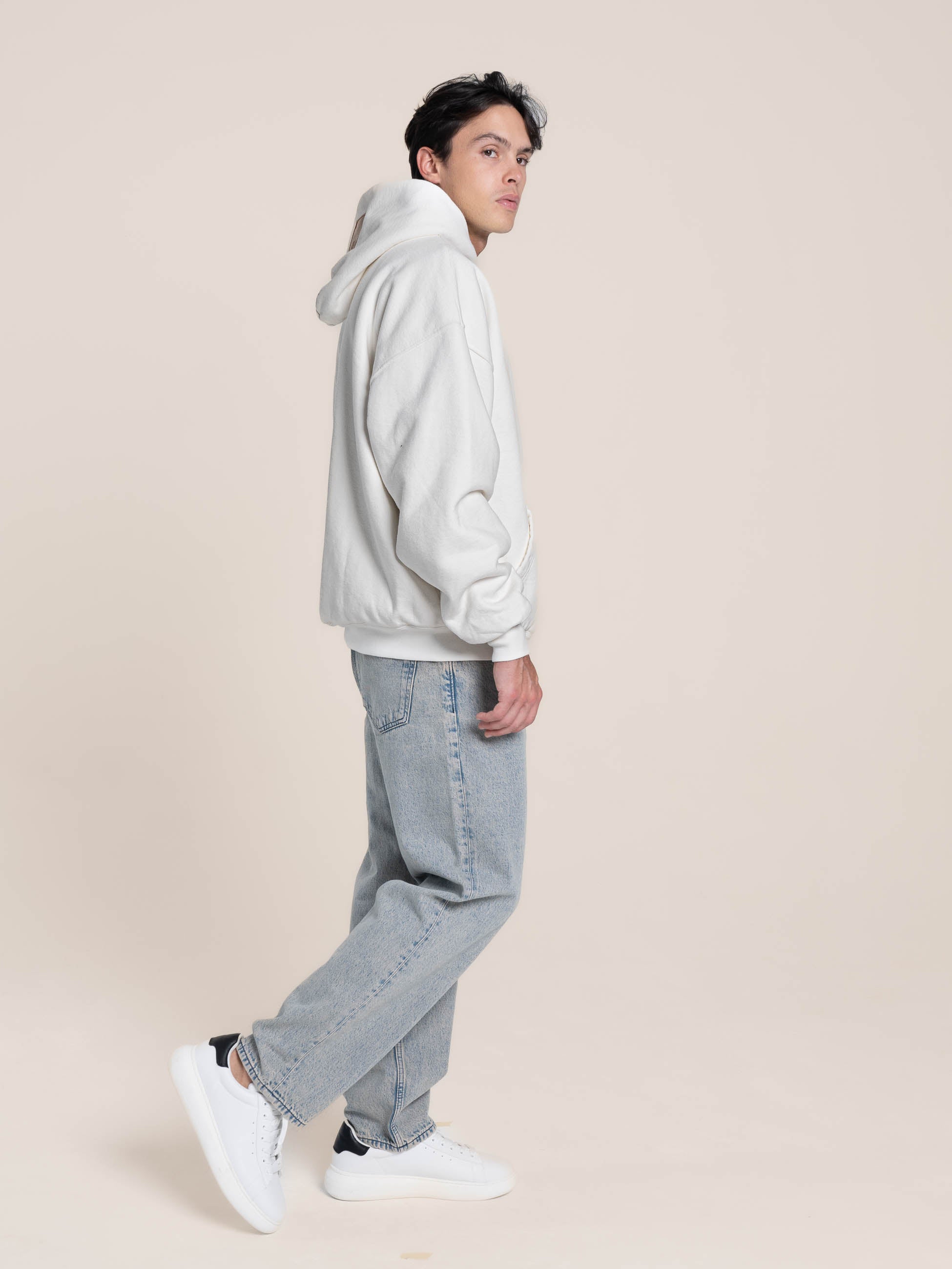 Heavyweight white hotsell hoodie